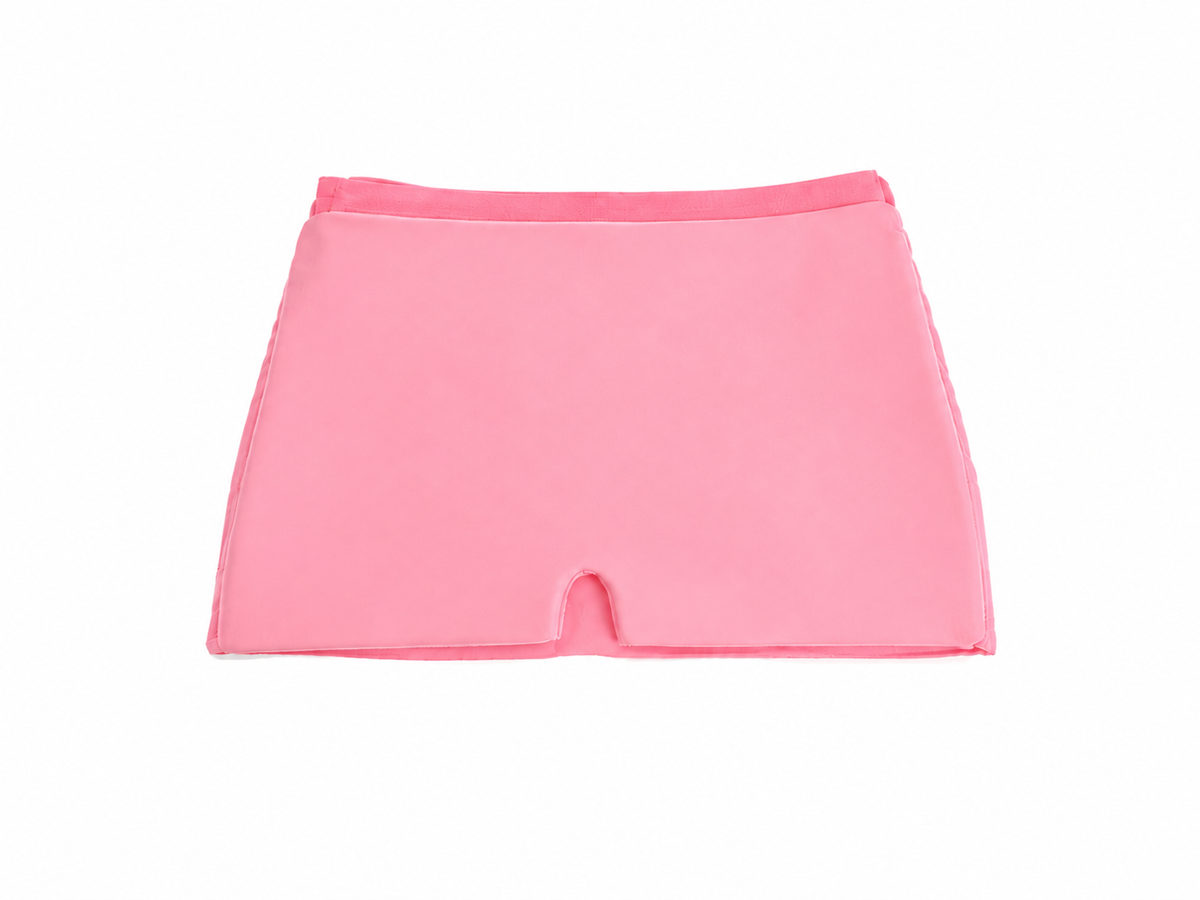 Masque en gel ThéraMask rose, posé à plat