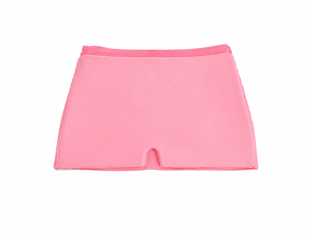 Masque ThéraMask rose chaud et froid réutilisable, vue de face